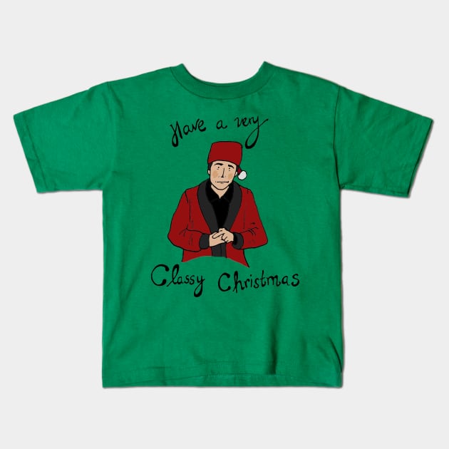 The Office - Classy Christmas Kids T-Shirt by JennyGreneIllustration